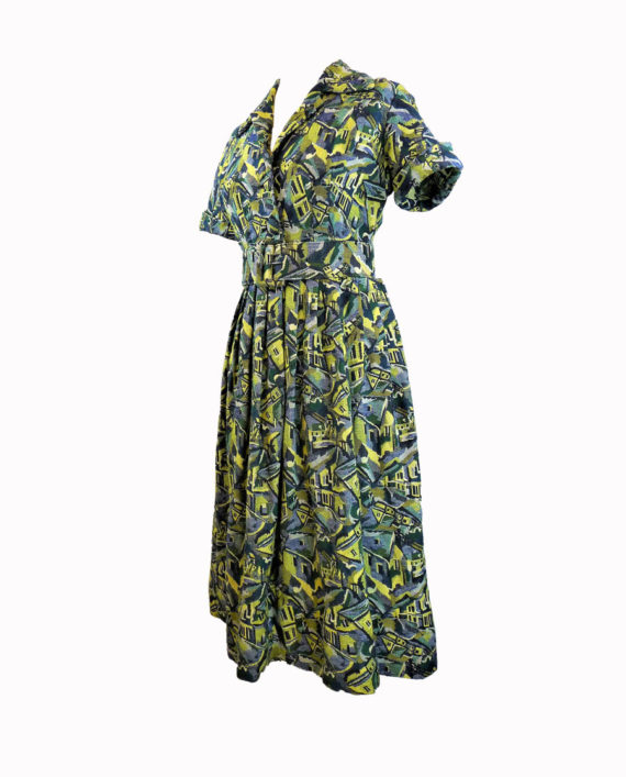 robe vintage 1950 ample