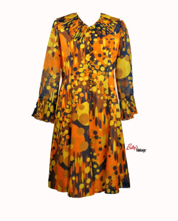 robe vintage 1970 colorée made in france