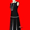 robe-vintage-couture-1960-style -1930-en-lin -made -in -france-année folle