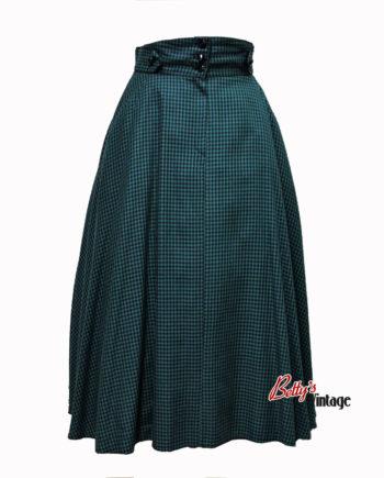 jupe-circle-vintage-pin up-pied-de-poule-rockabilly-made-in-france-polka