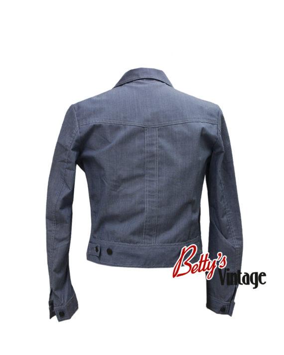 Veste en jean bleu de travail avec avec manche longue dos