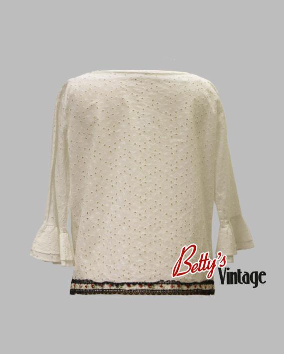 tunique vintage blanche dos Betty&rsquo;svintage