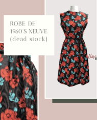 robe vintage 1960 droite d’hiver