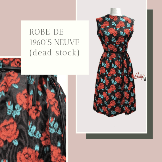 robe vintage 1960 droite d&rsquo;hiver