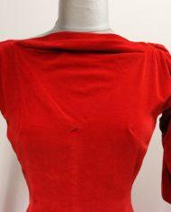 robe vintage 1950 en velours rouge