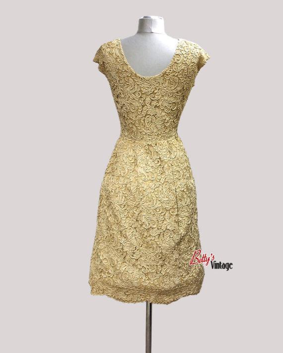 ensemble-vintage-1950-beige-en-guipur-robe-cocktail.-6jpg