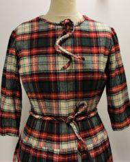 robe vintage 1950 tartan ecossais (1)