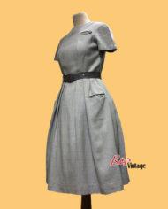robe-vintage-1950-à-carreaux-en-laine- francie rêve paris4jpg (3)