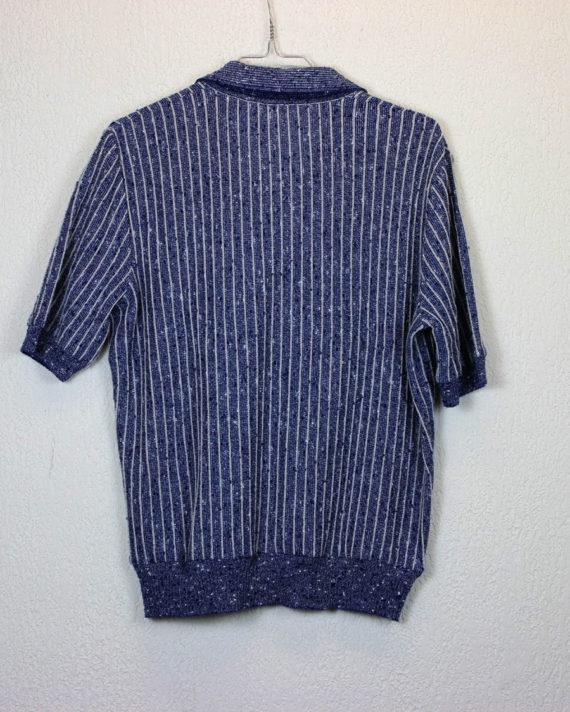 polo-homme-vintage-1960-bleu-moucheté-1