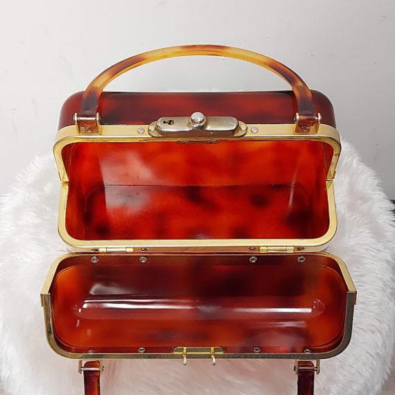 sac vintage en bakélite imitaion écaille made in france (3)