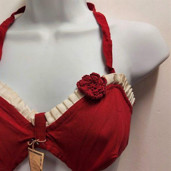 maillot de bain rétro vintage 1950 bikini rouge (11)
