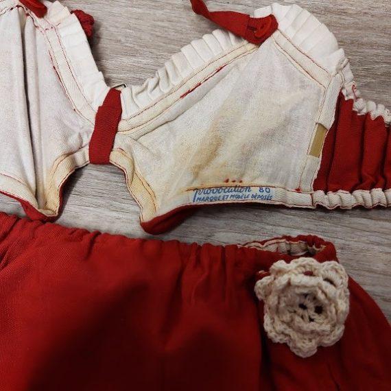 maillot de bain rétro vintage 1950 bikini rouge (8)