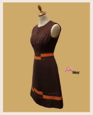 robe-vintage-style-courrèges-marron-orange-1960–vintage-dress-2