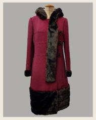 manteau-vintage-1960-prune-à-capuche-et-fausse-fourrure-6-