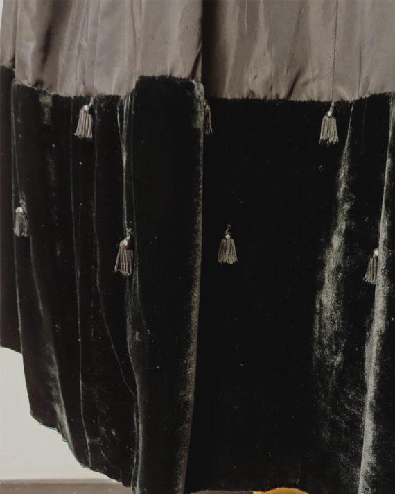 robe-vintage-50&rsquo;s-noire-taffetas-et-velours