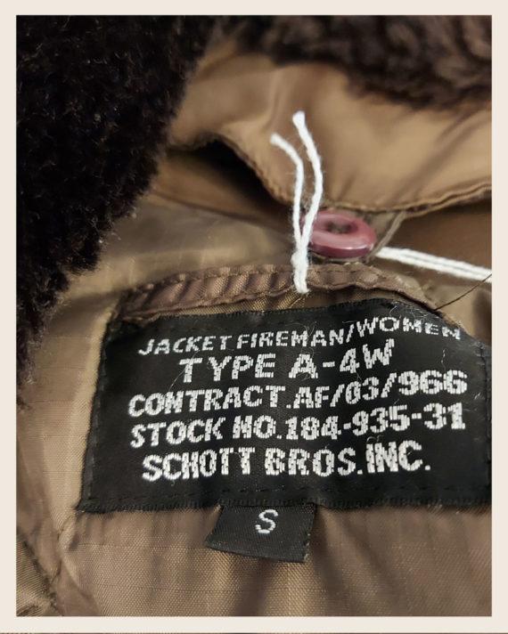 bombers-vintage-schott-1990-kaki-femme-coupe-courte1 (3)