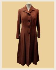manteau-vintage-1960-en-crèpe-marron