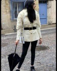 veste en cuir vintage 1970 blanche et fausse fourrure (2)