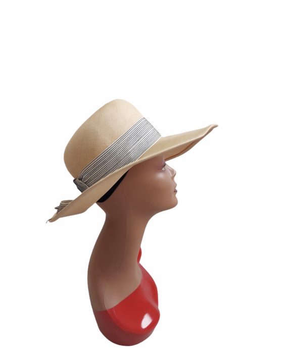 Chapeau vintage 1950 beige