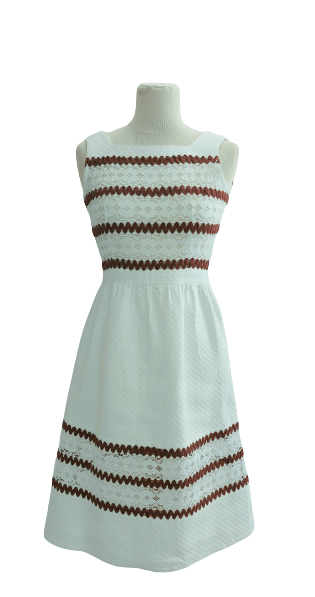 Robe-vintage-blanche-1960-dress