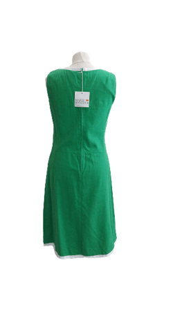 Robe vintage 1960 verte style courrèges (4)
