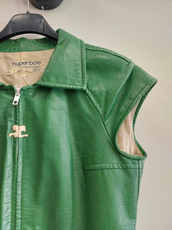 veste vintage courrèges pour femme verte (11)