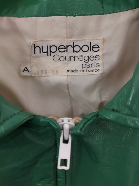 veste vintage courrèges pour femme verte (3)