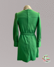 robe-vintage-vert-pomme-d’hiver-1960-dos-