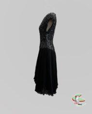 robe vintage noire des années 1980