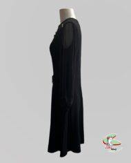 robe de soirée vintage noire des années 1960