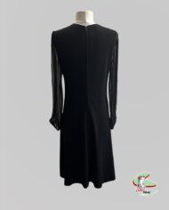 robe de soirée vintage noire des années 1960