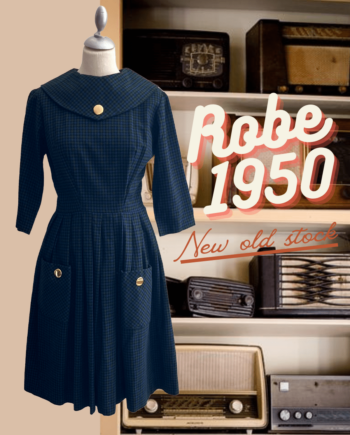 robe vintage - robe vintage année 1950 - robe vintage à carreaux - robe d'hiver - robe à carreaux vintage à carreaux - robe bleue - robe bleue à carreaux- robe à carreaux bleu et vert - robe tartan - robe tartan vintage - robe tartan bleu - robe tartan bleu et vert- 1950's - fifties dress - fifty dress-1950 dress-vintage dress NOS- pinup dress-robe pin up- robe rockabilly- rock- pinup dress- rockabilly dress