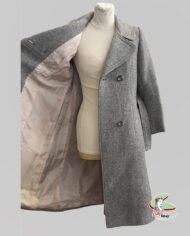 manteau vintage 1960 gris