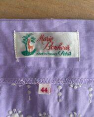 robe-mauve Marie bonheur en coton de 1950