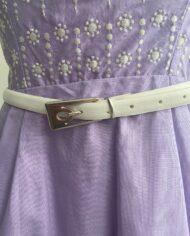 robe-mauve en coton de 1950