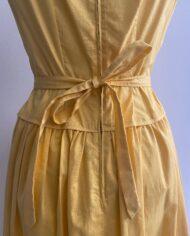 robe-jaune-à-broderie-Carabi de 1950