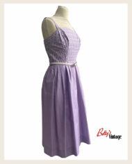 robe-mauve en coton de 1950